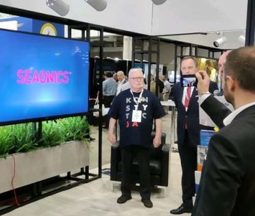 Seaonics promuje swoje produkty w Houston… Z nami Prezydentem Wałęsa
